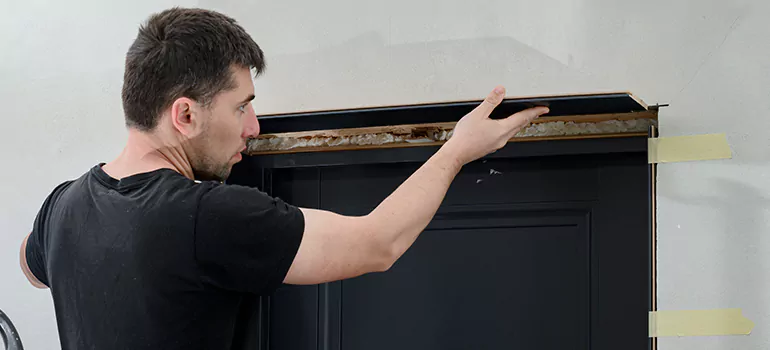 Wood Door Hole Repair in Bellview, FL