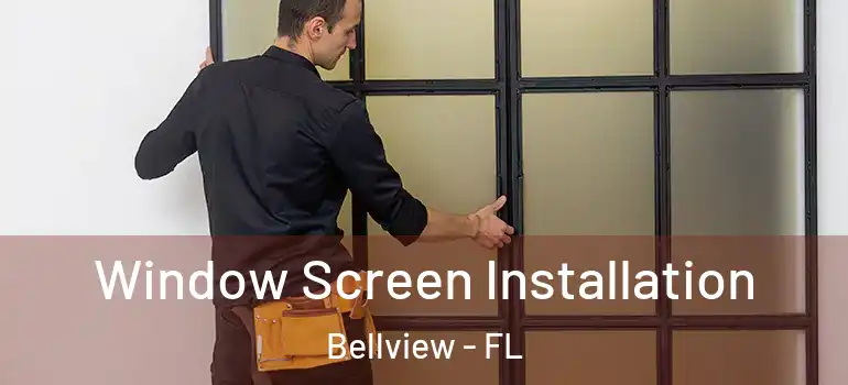  Window Screen Installation Bellview - FL